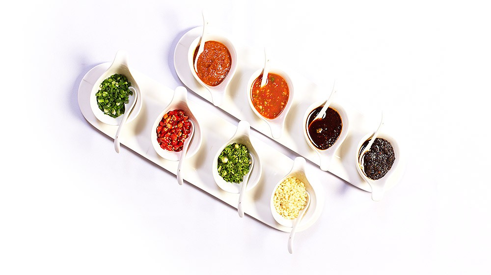 Large Variety of Homemade Sauces featuring our Popular XO Sauce